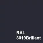Coloris RAL 8019 Brillant